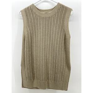 Banana Republic Womens Sleeveless Sweater Top XS Cream